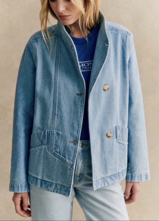 Sezane Jackets & Blazers - Sezane Kalvin Coat Bleach - Size 4